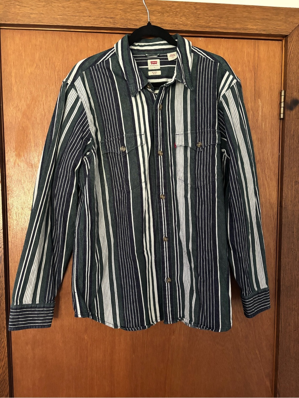 Levi’s denim western shirt size large